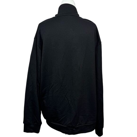 Black "Mama" Quarter-Zip Pullover – Comfy Oversized Sweatshirt Size XL - Picture 2 of 6